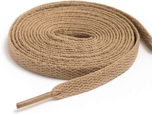 flat cream shoelace for sneakers