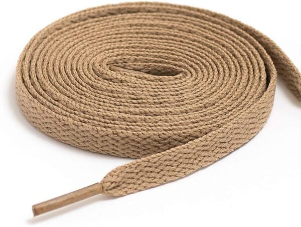 flat cream shoelace for sneakers