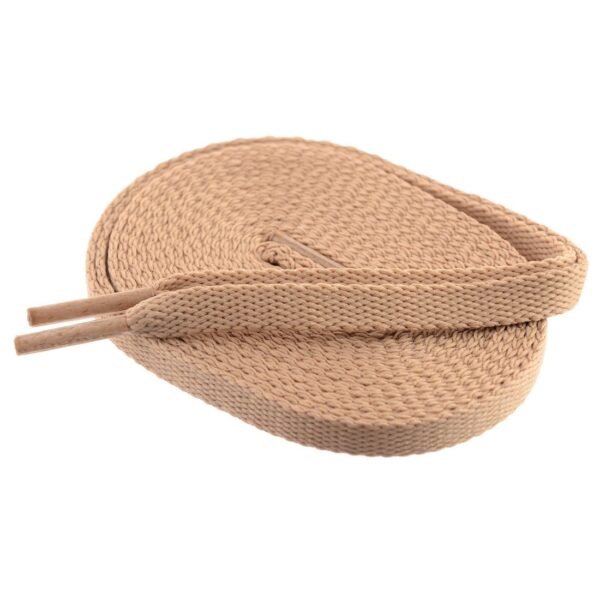 flat cream shoelace for sneakers