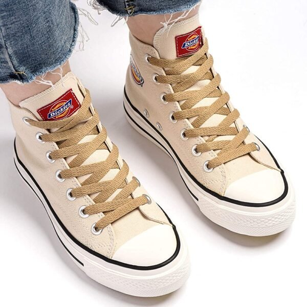 flat cream shoelace for sneakers
