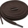 flat dark brown shoelace for sneakers