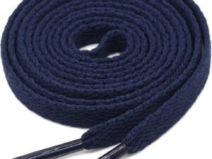 flat navy shoelace for sneakers