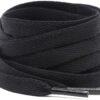 flat black shoelace for sneakers