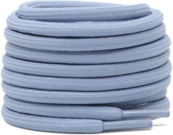 Round plain sky shoelace for sneakers