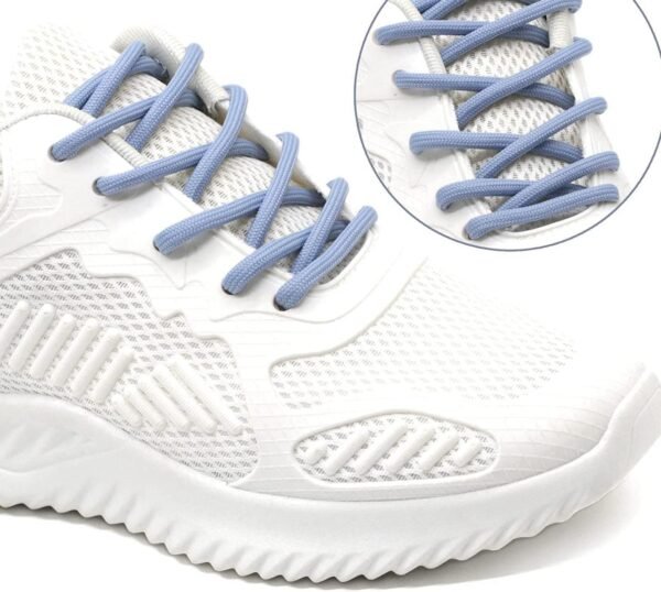 Round plain sky shoelace for sneakers