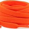 flat orange shoelace for sneakers