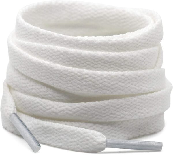 flat white shoelace for sneakers