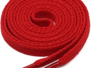flat red shoelace for sneakers