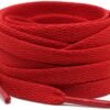 flat red shoelace for sneakers