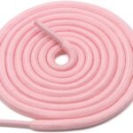 Round plain pink shoelace for sneakers