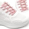 Round plain pink shoelace for sneakers