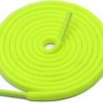 Round plain fluorescent shoelace for sneakers