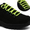 Round plain fluorescent shoelace for sneakers