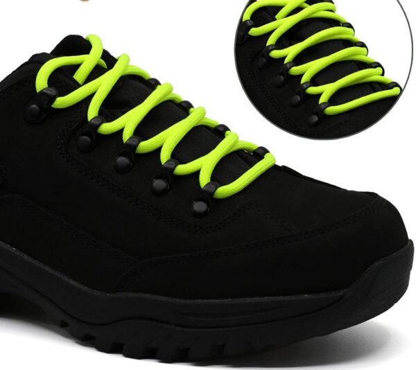 Round plain fluorescent shoelace for sneakers
