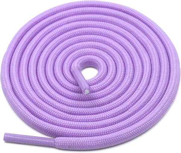 Round plain purple shoelace for sneakers