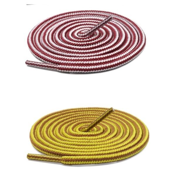 Two Tone Shoelace (2 Pair) (1 Pair Per Color) | Athletic Shoelaces for Sport | Running | Gym | Shoe Strings