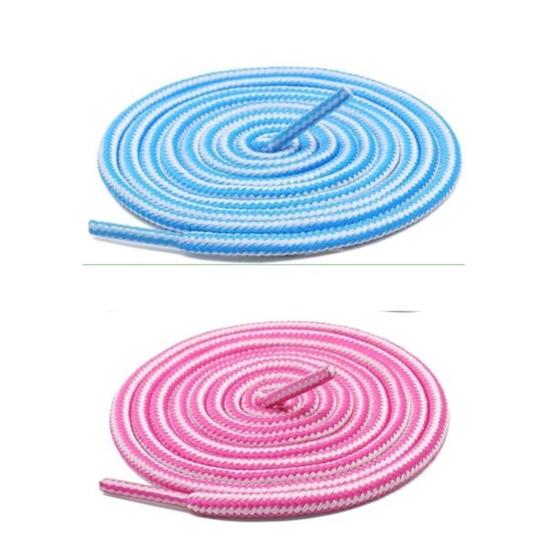 Two Tone Shoelace (2 Pair) (1 Pair Per Color) | Athletic Shoelaces for Sport | Running | Gym | Shoe Strings