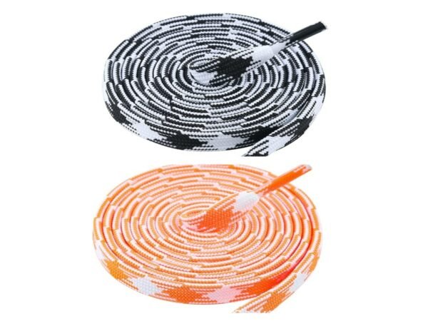Flat Twill Shoelace (2 Pair) (1 Pair Per Color)  | GYM | Sport | Running | Casual Shoelaces