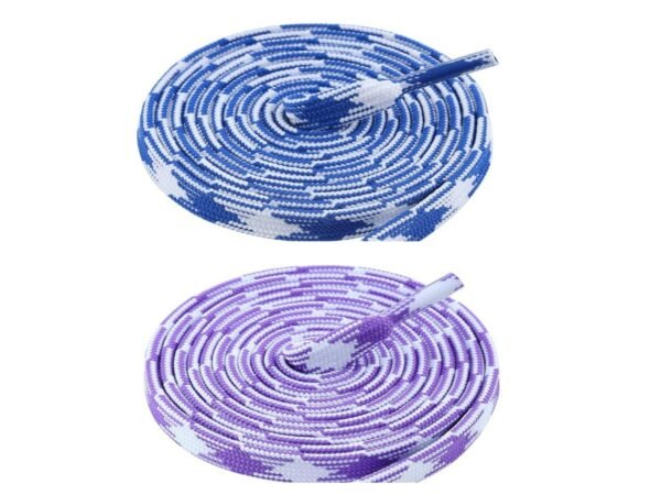 Flat Twill Shoelace (2 Pair) (1 Pair Per Color)  | GYM | Sport | Running | Casual Shoelaces