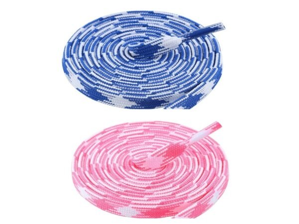 Flat Twill Shoelace (2 Pair) (1 Pair Per Color)  | GYM | Sport | Running | Casual Shoelaces