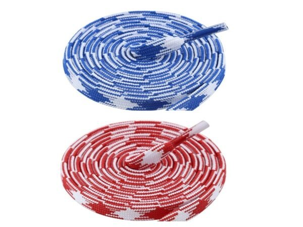 Flat Twill Shoelace (2 Pair) (1 Pair Per Color)  | GYM | Sport | Running | Casual Shoelaces