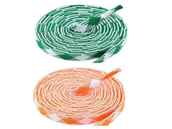 Flat Twill Shoelace (2 Pair) (1 Pair Per Color)  | GYM | Sport | Running | Casual Shoelaces