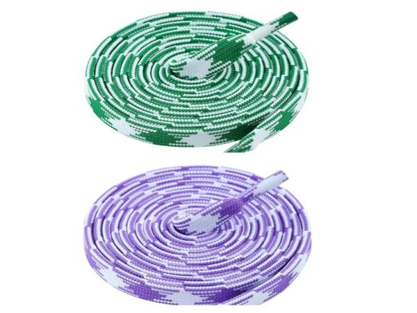 Flat Twill Shoelace (2 Pair) (1 Pair Per Color)  | GYM | Sport | Running | Casual Shoelaces