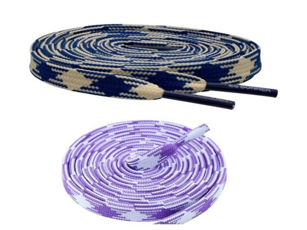 Flat Twill Shoelace (2 Pair) (1 Pair Per Color)  | GYM | Sport | Running | Casual Shoelaces
