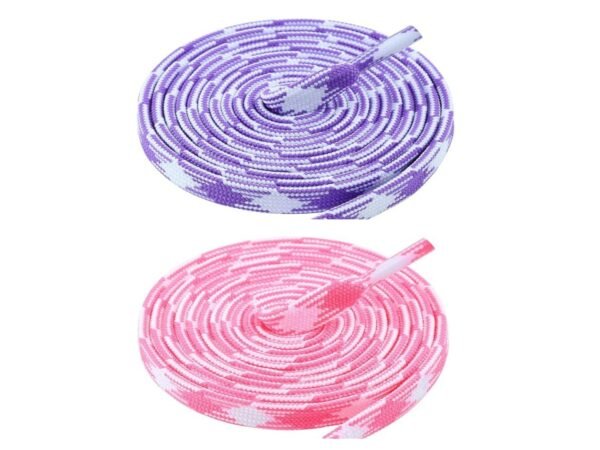Flat Twill Shoelace (2 Pair) (1 Pair Per Color)  | GYM | Sport | Running | Casual Shoelaces
