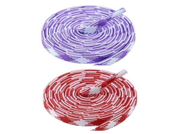 Flat Twill Shoelace (2 Pair) (1 Pair Per Color)  | GYM | Sport | Running | Casual Shoelaces