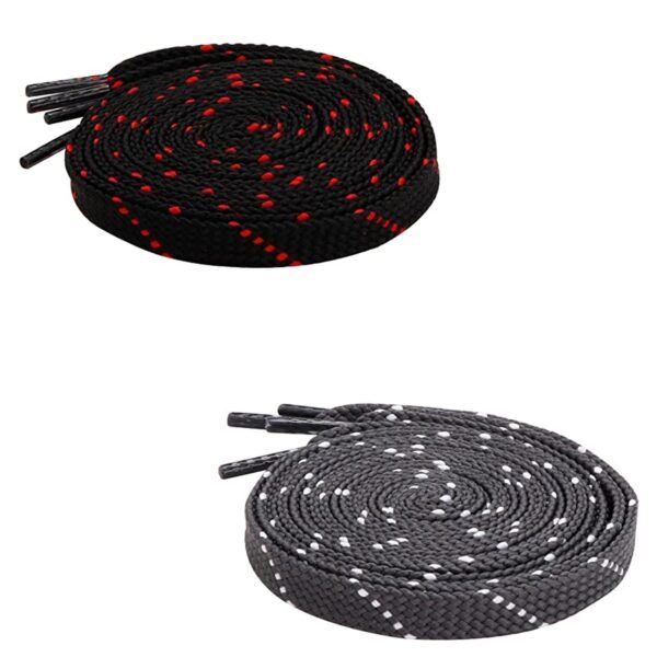 Flat Twill Shoelace (2 Pair) (1 Pair Per Color)  | GYM | Sport | Running | Casual Shoelaces