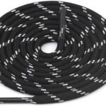 Round Black White Shoelace for Sneakers