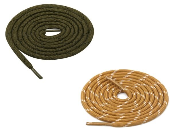 Round Olive Camel Shoelace for Sneakers