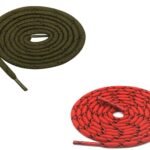 Round Olive Red Black Shoelace for Sneakers