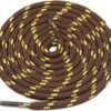 Round Coffee Yellow Shoelace for Sneakers