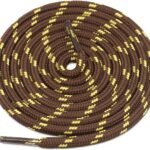 Round Coffee Yellow Shoelace for Sneakers