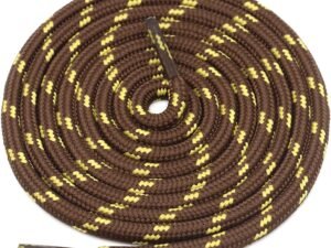 Round Coffee Yellow Shoelace for Sneakers