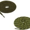 Round Olive Army Green Yellow Shoelace for Sneakers