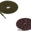 Round Olive Black Red Shoelace for Sneakers