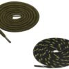 Round Olive Black Yellow Shoelace for Sneakers