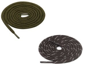 Round Olive Coffee Shoelace for Sneakers