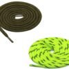 Round Olive Fluorescent Shoelace for Sneakers