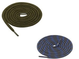 Round Olive Grey Blue Shoelace for Sneakers
