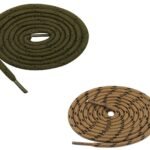 Round Olive Light Brown Shoelace for Sneakers