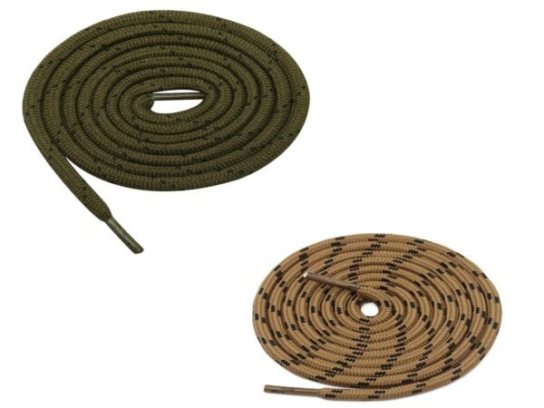 Round Olive Light Brown Shoelace for Sneakers