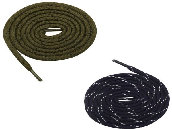Round Olive Navy Shoelace for Sneakers
