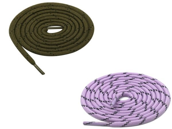 Round Olive Purple Shoelace for Sneakers