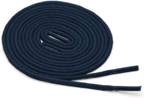 Formal Navy Round Shoelaces