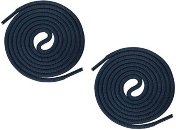 Formal Navy Round Shoelaces