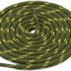 Round Army Green Yellow Shoelace for Sneakers